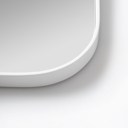 Mirror-900 Round Corner detail White