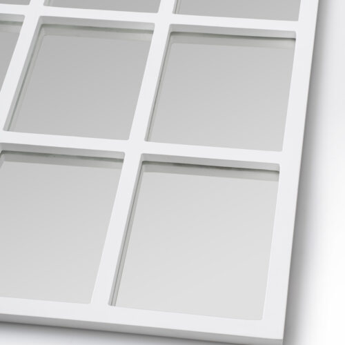 Mirror-1000 Square Corner detail White