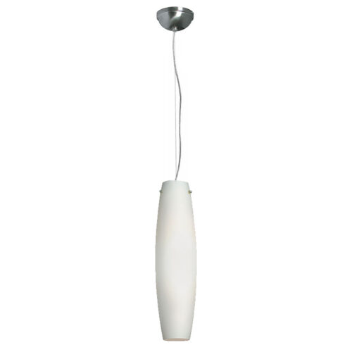 Fiesta Satin Chrome & White Pendant