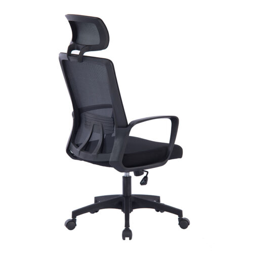 Netted high back office chair with headrest 