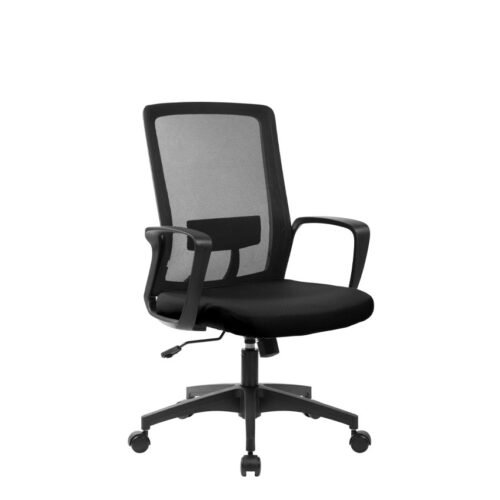Netted medium back office chair