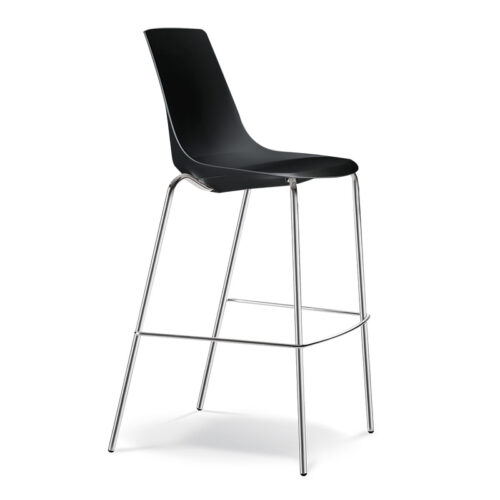 Rome Bar Stool Black