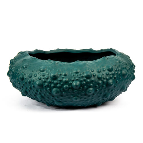 Barnacle Bowl Vase In Gypsy Green